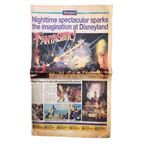 Disneyland Fantasmic Newspaper May 31 1992 Special Advertising Supplement - Picture 2 of 8
